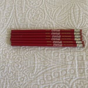 6 vintage Coca-Cola Pencils